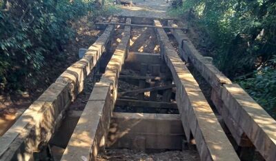 Imagem da notícia Após denúncia de moradores, começam as obras de ponte na Furnas do Jaurú